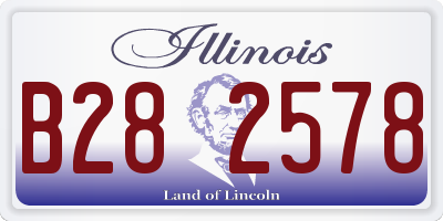 IL license plate B282578