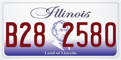 IL license plate B282580