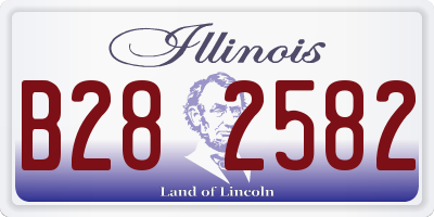 IL license plate B282582