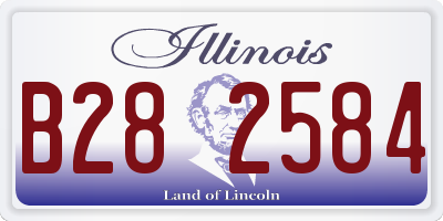 IL license plate B282584