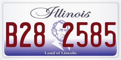 IL license plate B282585