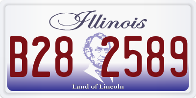 IL license plate B282589