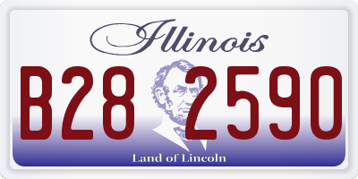 IL license plate B282590