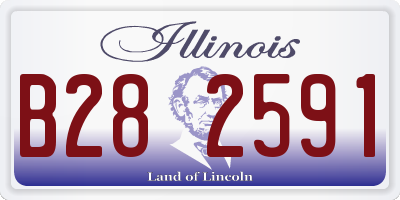 IL license plate B282591