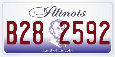 IL license plate B282592
