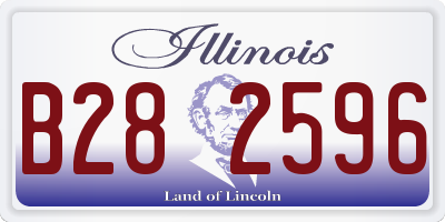 IL license plate B282596
