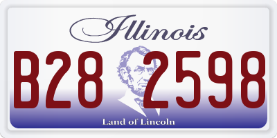 IL license plate B282598