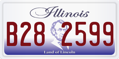 IL license plate B282599