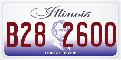 IL license plate B282600