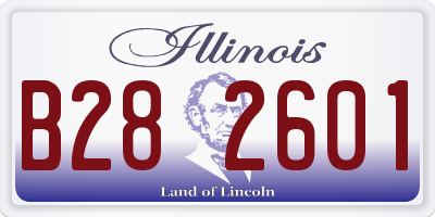 IL license plate B282601