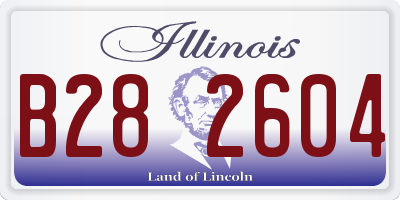 IL license plate B282604