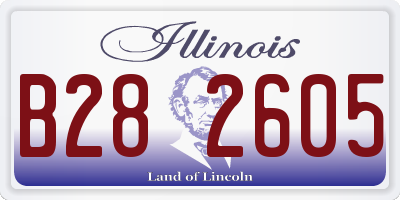 IL license plate B282605