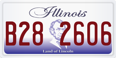 IL license plate B282606