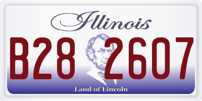 IL license plate B282607