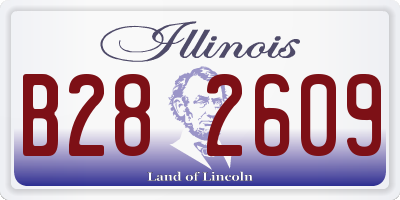 IL license plate B282609