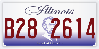 IL license plate B282614