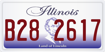 IL license plate B282617