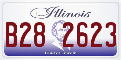 IL license plate B282623
