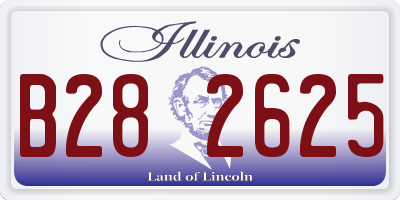 IL license plate B282625