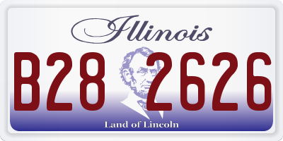 IL license plate B282626