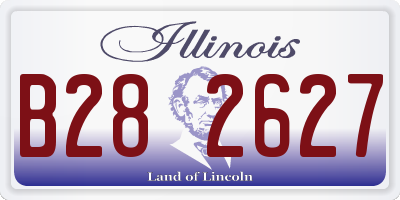 IL license plate B282627