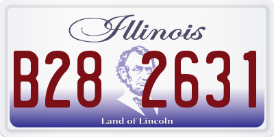 IL license plate B282631