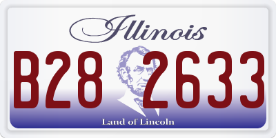 IL license plate B282633