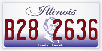 IL license plate B282636