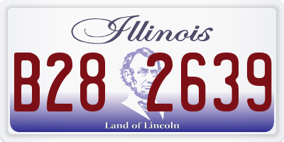 IL license plate B282639