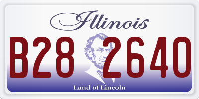 IL license plate B282640