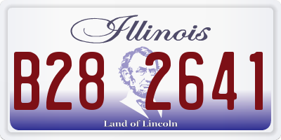 IL license plate B282641