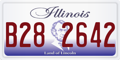 IL license plate B282642