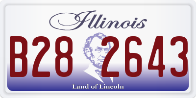 IL license plate B282643
