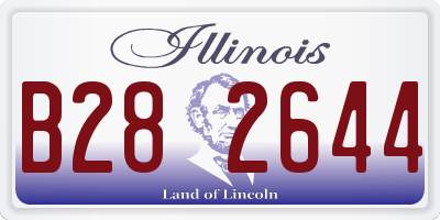 IL license plate B282644