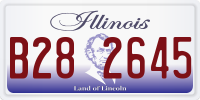 IL license plate B282645