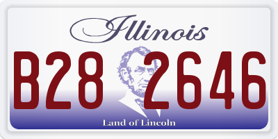 IL license plate B282646