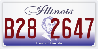 IL license plate B282647