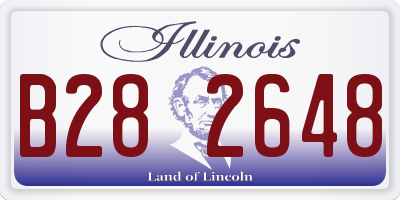IL license plate B282648