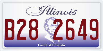 IL license plate B282649