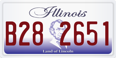 IL license plate B282651