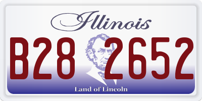 IL license plate B282652
