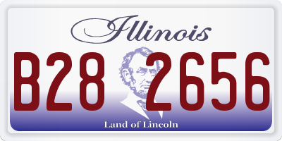 IL license plate B282656
