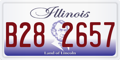 IL license plate B282657