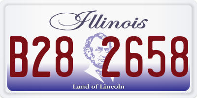 IL license plate B282658