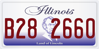 IL license plate B282660