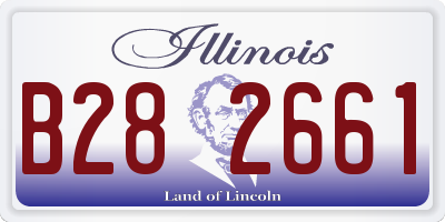 IL license plate B282661