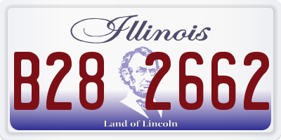 IL license plate B282662