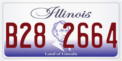 IL license plate B282664