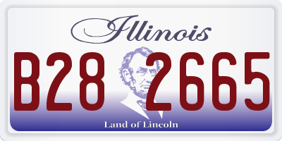 IL license plate B282665
