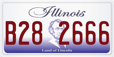 IL license plate B282666